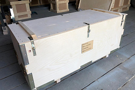 Sea-service reinforced plywood boxes